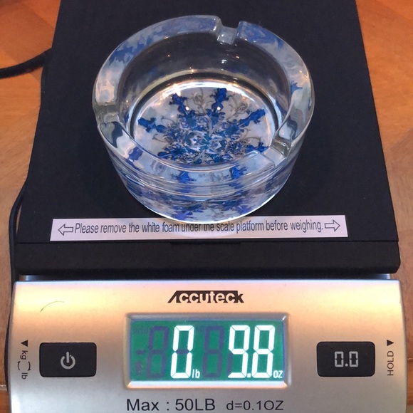 VTG Camel Ashtray Signature Blends Mellow Heavy Glass Blue Cigarette 2007 No Box - Picture 7 of 8